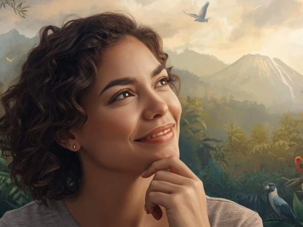 una imagen de una persona imaginando o sonando con vivir en costa rica 1