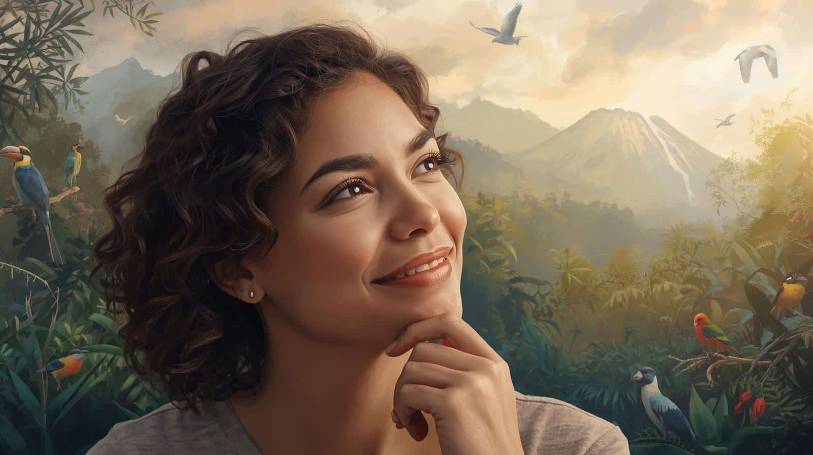 una imagen de una persona imaginando o sonando con vivir en costa rica 1